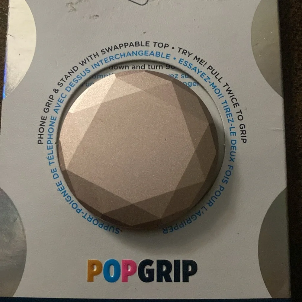 PopSocket Premium-Pop Grip-Aluminum Diamond-New
